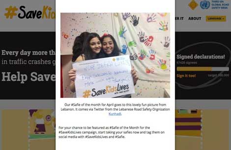 CISV - Ain El Mraise Win the #SaveKidsLives Safie of the Month